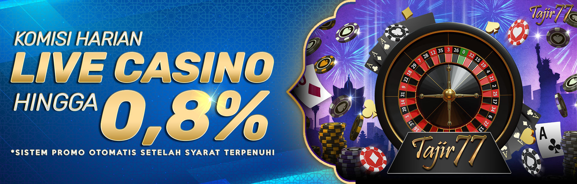 KOMISI CASINO 0,8%